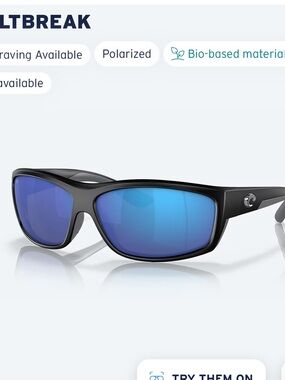 NWT Costa Saltbreak Polarized Sunglasses